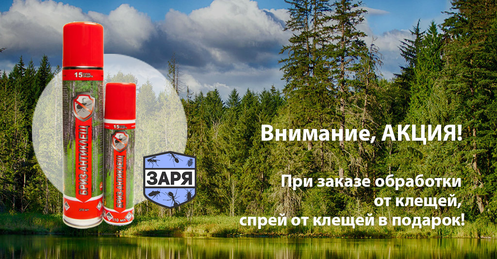 Акция на обработку участка от клещей